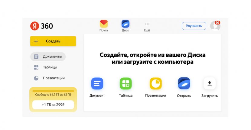 У Яндекса появился сервис для работы с текстом и таблицами